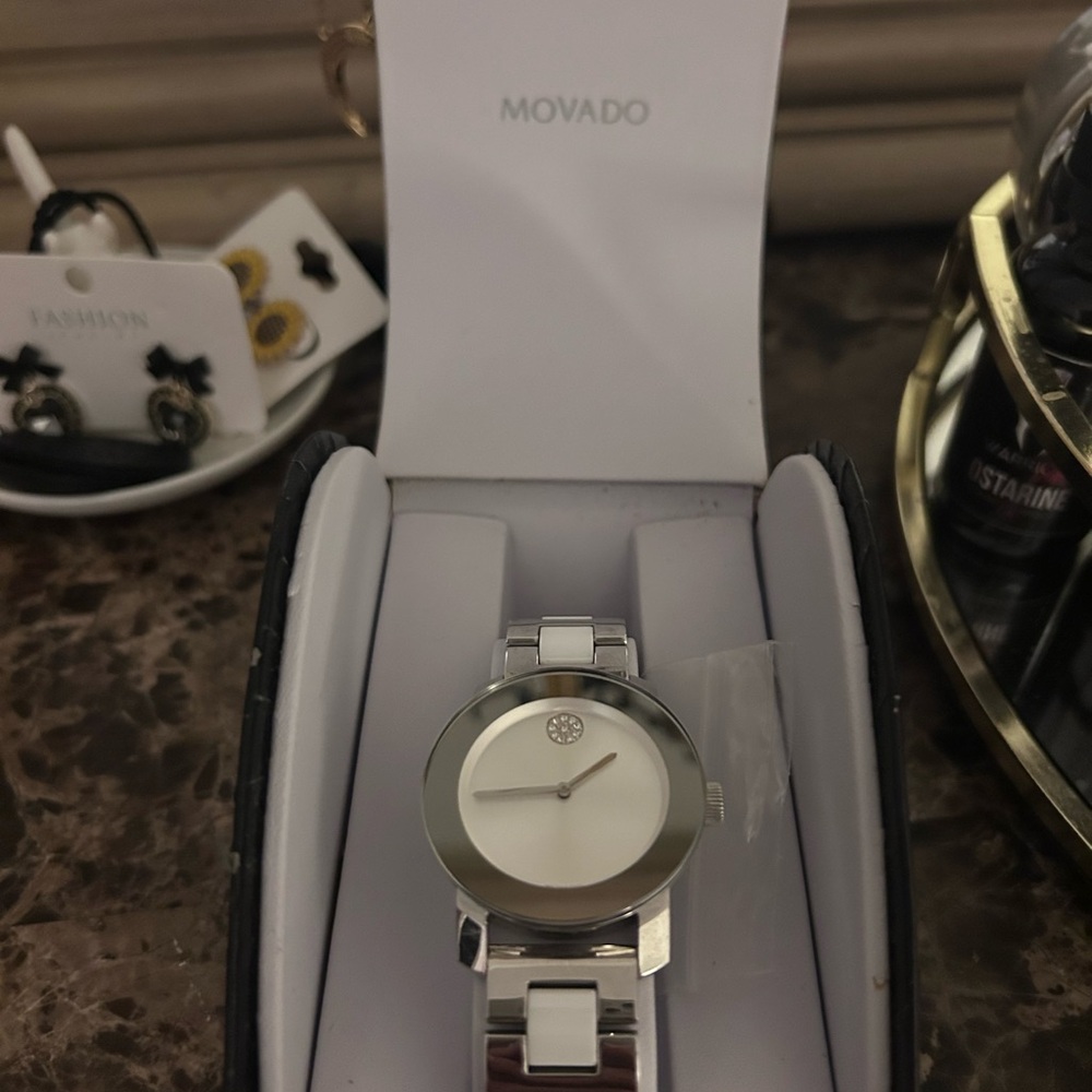 Movado Silver Watch